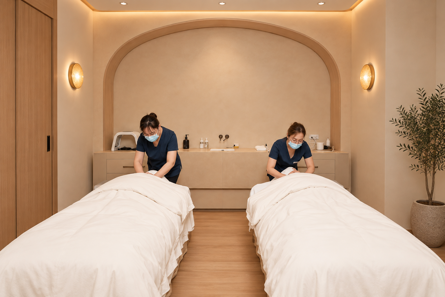 Wellness and beauty treatment room at Pemberley Springs Spa Eden
